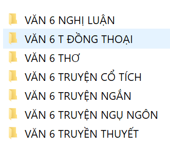 Ngữ Văn Lớp 6 - Giữa học kỳ 2